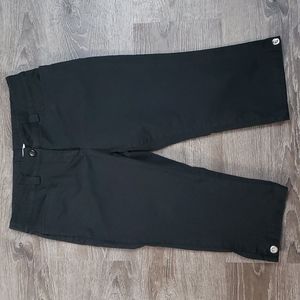 Sag Harbor Petite Solid Twill Crop Pant Size 12P